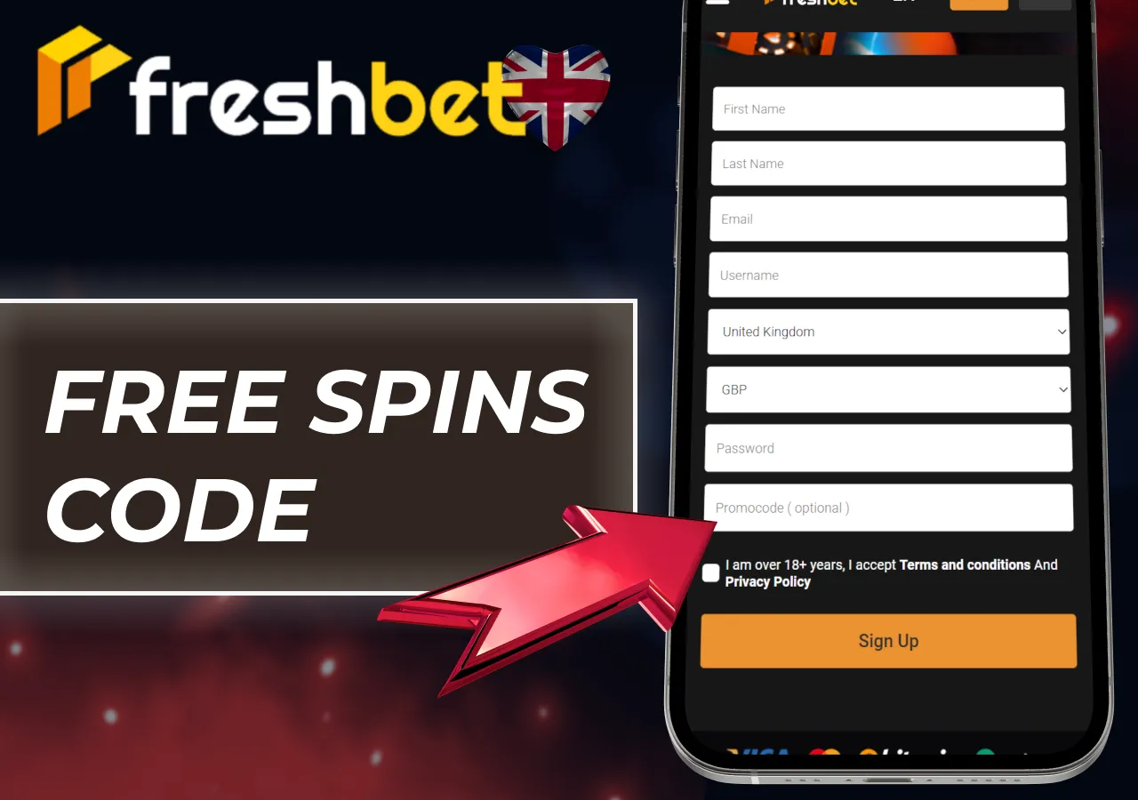 FreshBet promo codes that unlock free spins on selected slot games.